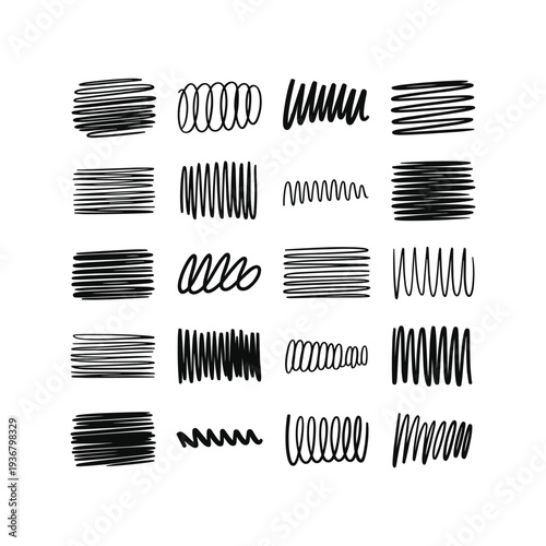 Black scribbles on white background black lines hand drawn abstract vector illustration isolated 