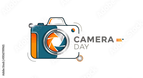 Camera Day Logo Graphic Design Element.