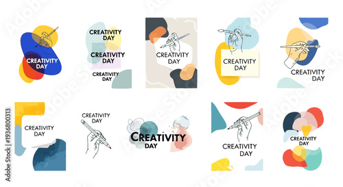 Creative Day Abstract Shapes and Designs.