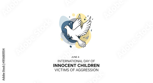 White Dove Flying with Broken Wing.