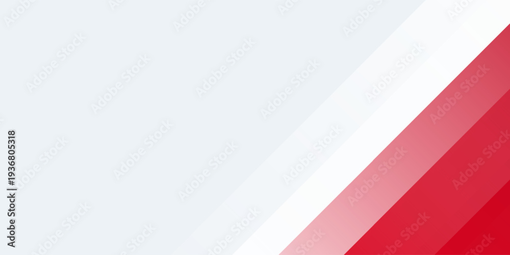 Obraz premium red and white banner background with diagonal stripes