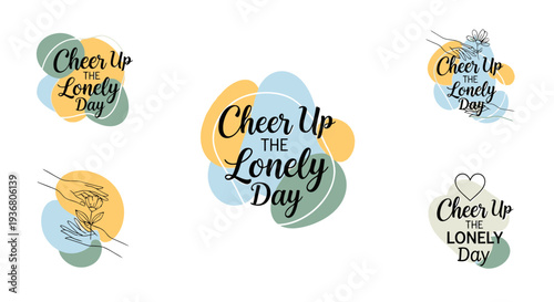Cheer Up Lonely Day Sticker Collection.