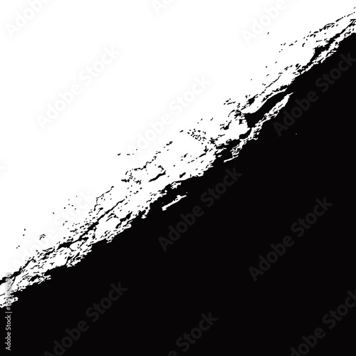 A moon surface with a rough terrain in black and white