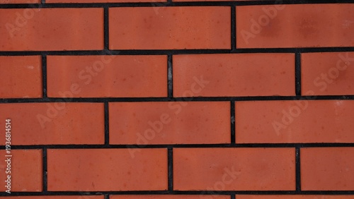 Tapety artystyczne Red brick wall background. Full frame