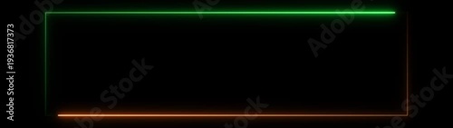 Wallpaper Mural A rectangular frame made of two moving neon lights. A popular abstract background overlay. tow tone neon line animation rectangle frame.Abstract glowing neon pink line moving loop animation Torontodigital.ca