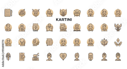 Kartini Icons: Vintage Women Portraits, Education, History, Indonesian Culture