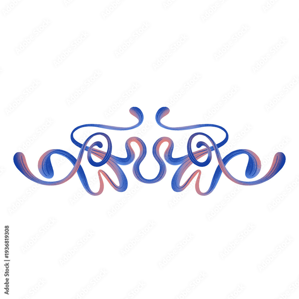 Obraz premium Floral corner element