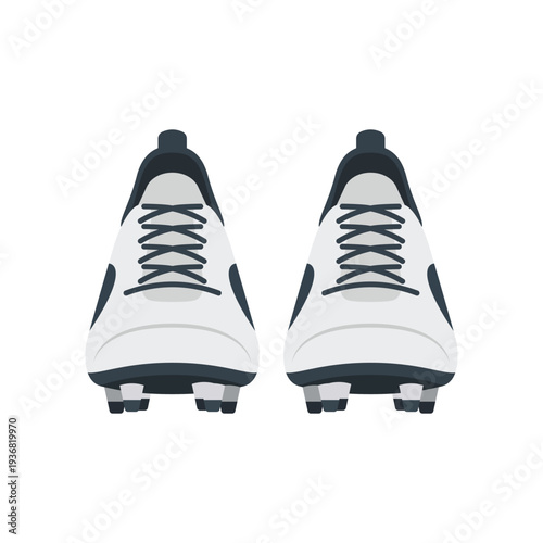 football shoes flat vector illustration isolated on white background