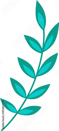 Isolated green leaves vector set featuring natural plant foliage and organic branch illustrations on a white background for eco friendly spring design patterns