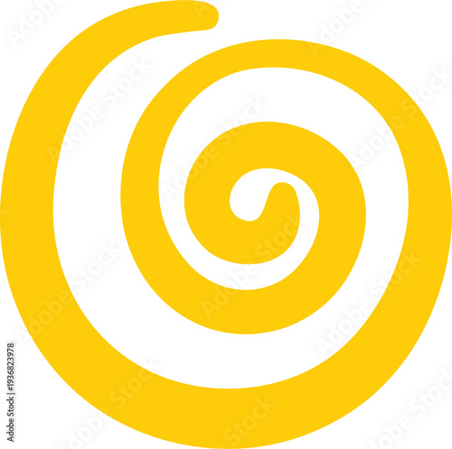 A 3d render of an abstract spiral background featuring a golden metal circle sign and web mail icon for a professional business email logo design