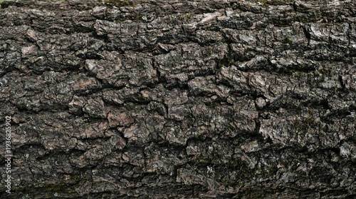 Wallpaper Mural Flat View of Rough Tree Bark Texture Torontodigital.ca