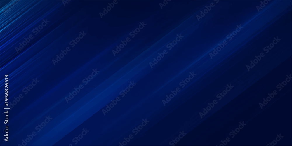 Obraz premium A dark blue abstract background featuring soft wave patterns and glowing digital lines that create a motion blur effect for a professional artistic wallpaper design