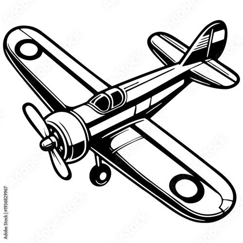 Helicopter Sketch Illustration.