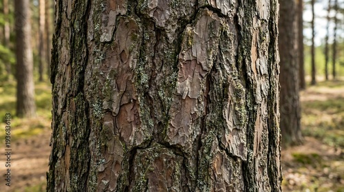 Wallpaper Mural Close-up of Pine Tree Bark Texture Front View Torontodigital.ca