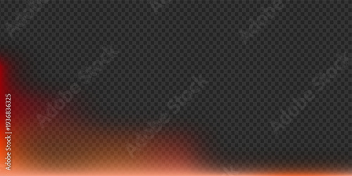 Vibrant orange red light leak for the bottom left corner. Features a smooth atmospheric gradient that mimics vintage camera film exposure and warm cinematic lens reflections