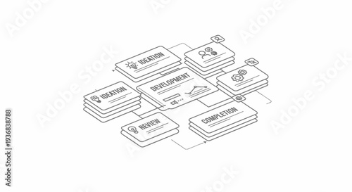Isometric Data Center Server Storage Architecture Illustration Featuring Multiple Database Blocks Representing Cloud Storage Big Data Management Information Systems And Digital Infrastructure Clean Pr