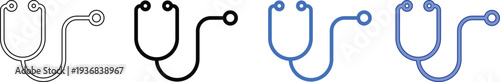stethoscope set icon 