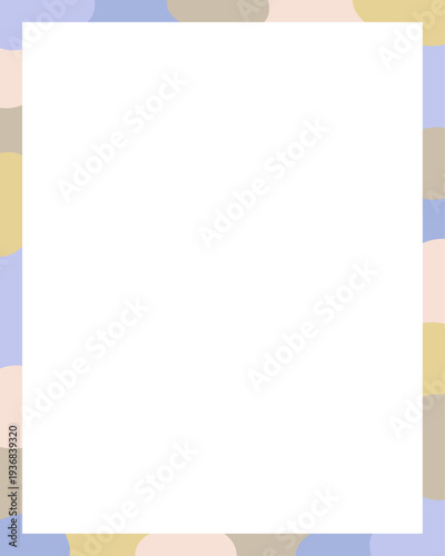 くすみパステルカラーのスタイリッシュな模様のフレーム･背景素材 - おしゃれな縦長バナー - 4:5