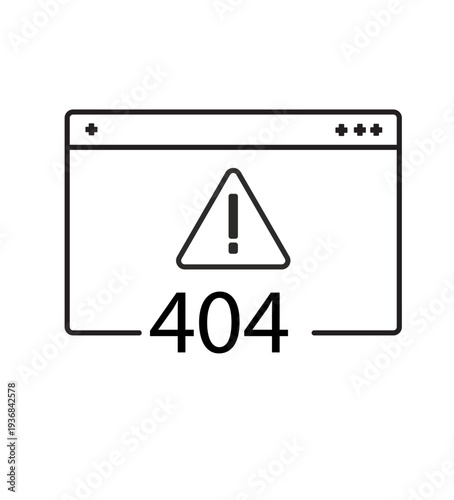 404 Error: An emblematic 404 error message, displayed within a digital window, signifies a page not found or an unavailable digital resource. This image captures the essence of a common online hurdle