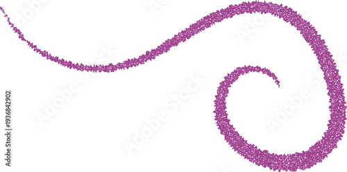 Curly decorative doodle, fancy ornament border