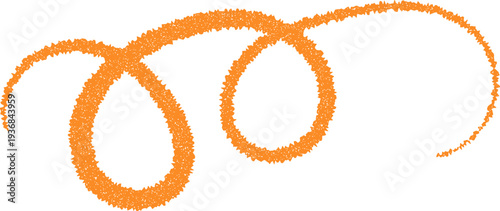 Curly decorative doodle, fancy ornament border