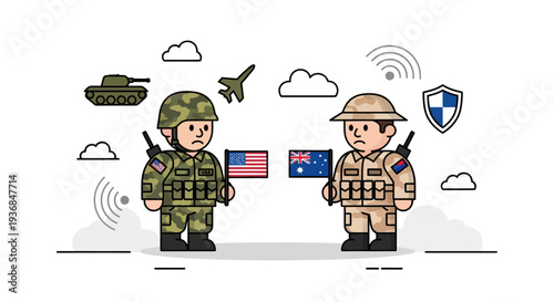 Military Personnel Exchange Between U.S. and Australian Soldiers