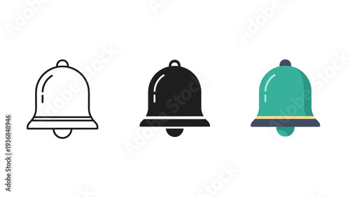 bell on white background