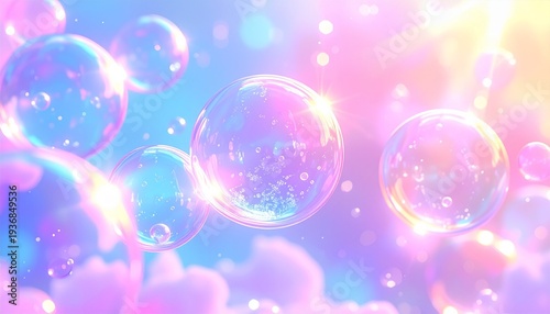Abstract background with bubbles