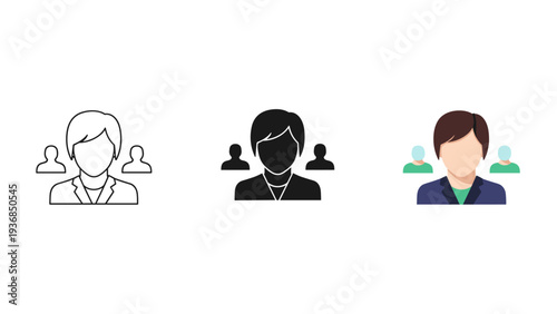 business woman with speech bubble