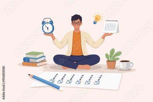 Person with time and ideas