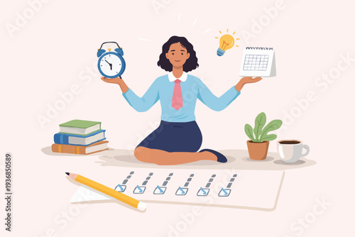 Woman with time and ideas