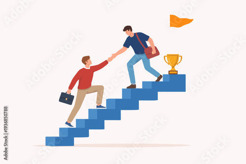 Helping Hand Up The Steps