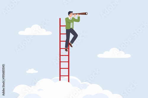 Man Looking Through Telescope