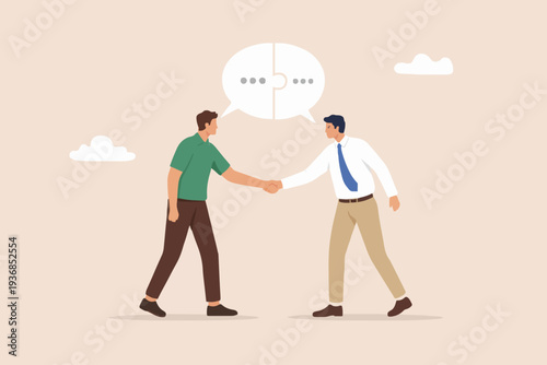 People Meeting and Agreement