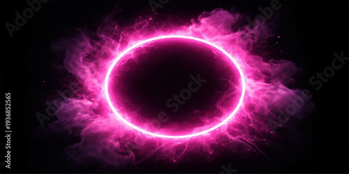 The glowing solar star illuminates the universe from the dark sky as a bright sphere of fire and light above the clouds near a distant globe