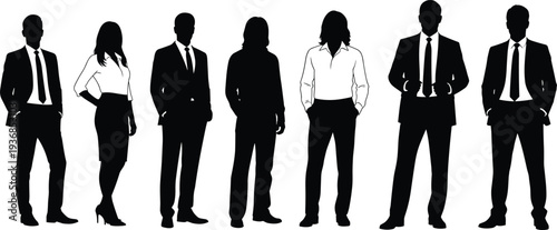 Active diverse family silhouettes running jogging cycling on bicycle and riding kick scooter in park outdoor fitness activities flat vector illustration for lifestyle and healthy exercise.