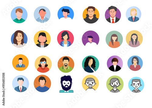 set of icon profil