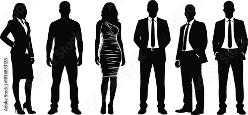 Active diverse group silhouettes running cycling and riding scooter in park outdoor family fitness activities flat vector illustration cad drawing flat illustration.