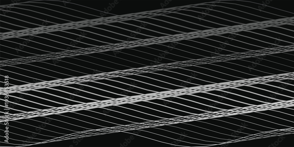 custom made wallpaper toronto digital3D Abstract Topographic Liquid Background with Flowing Silver Chrome Waves and Dark Obsidian Shadows