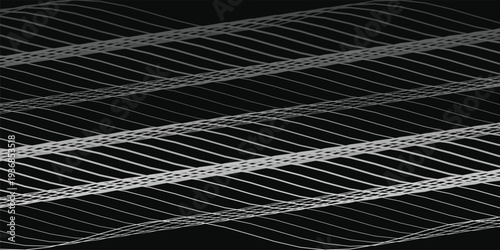 Wallpaper Mural 3D Abstract Topographic Liquid Background with Flowing Silver Chrome Waves and Dark Obsidian Shadows Torontodigital.ca