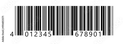 Barcode fake with different thick and thin lines. Vertical streaks, strips with random information lines. Abstract geometric texture background for retail, supermarket