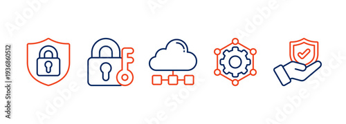 SASE banner web icon vector illustration concept of secure access service edge with icon of security, password, network, framework and support
