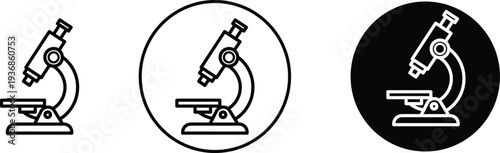 Microscope illustrations in various formats