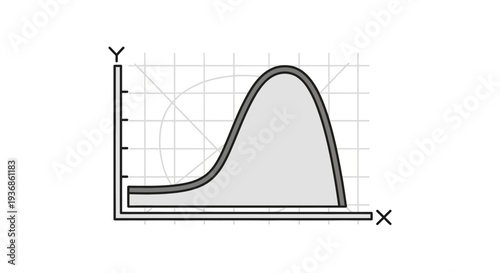 Bell Curve Graph Statistics Chart.
