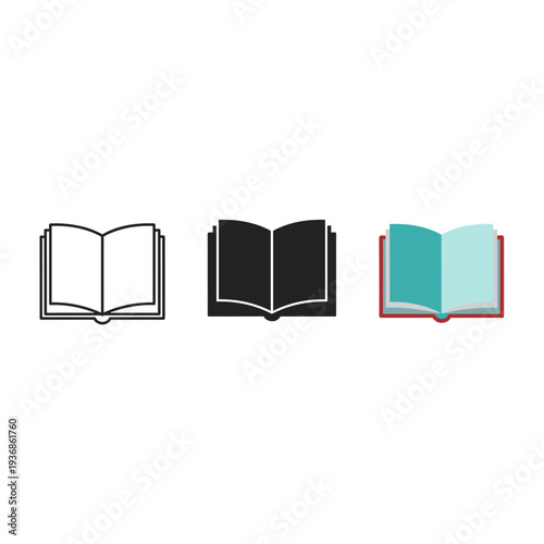 books on white background