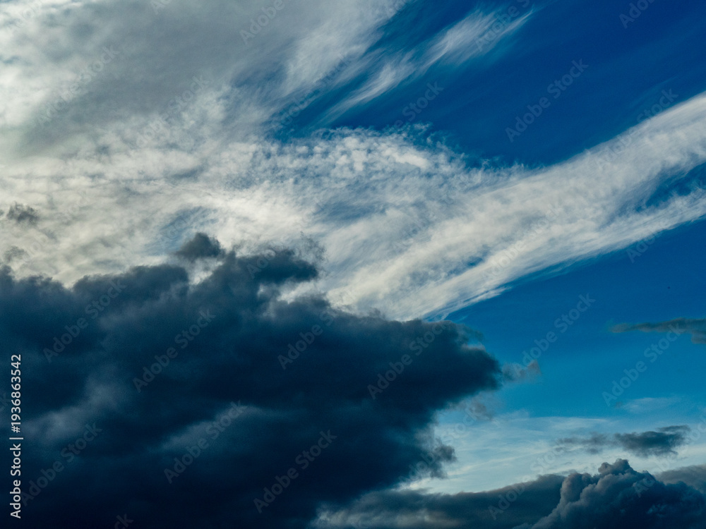 Fototapeta premium Über den Wolken