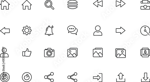 A simple line art icon of a house, enclosed within a circle, representing the "home" button or a primary navigation point on websites and digital interfaces.