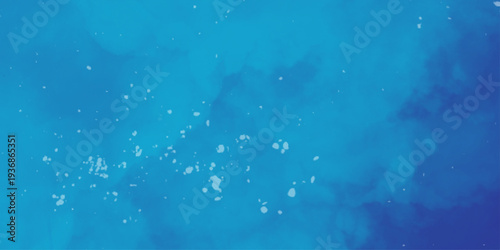 Artistic hand painted multi layered dark blue background. 2D illustration of colorful brush strokes. Decorative texture painting. Vibrant paint pattern backdrop. blue and white Watercolor Image 
