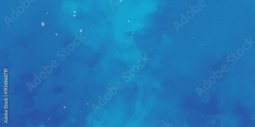 Artistic hand painted multi layered dark blue background. 2D illustration of colorful brush strokes. Decorative texture painting. Vibrant paint pattern backdrop. blue and white Watercolor Image 
