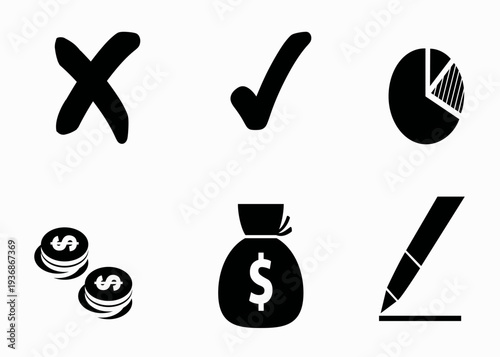 Business and finance symbols